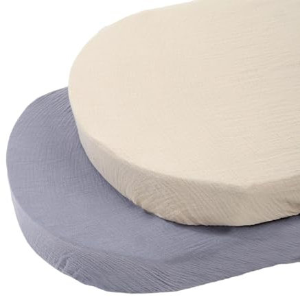 BELOWSYALER 2pcs Comfortable & Breathable Baby Bedding Sheets Cotton Bassinet Liners Soft Baby Cradles Sheets For Infants Bed