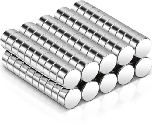 Aenienoe 100Stück Mini Magnete 6x3mm Kleine Magnete Stark Runde Neodym Magnet für Magnettafel Kühlschrank Whiteboard Pinnwand Handwerk Fotos
