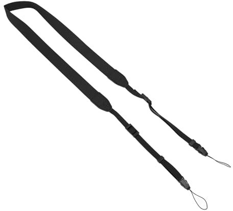 Camera Strap for Mini 12, Adjustable Neck Shoulder Strap for Link 3 Printer, EVO Instant Camera, All DSLR Cameras, Great for Men Women Photographers (Black)