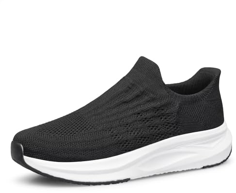 ADQ Baskets à enfiler pour femme - Chaussures de marche en maille respirante - Chaussures de sport légères avec mousse à mémoire de forme