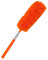 Mopa de cabeza plana para paredes, cepillo de microfibra, plumero extensible, lavable, de microfibra (naranja, talla única)