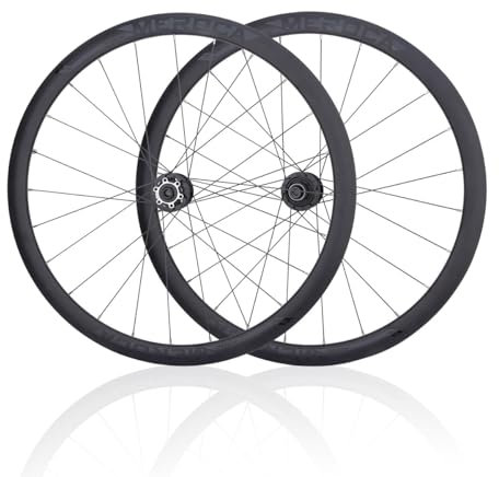 700C Rennrad Fahrrad-Laufradsatz Schnellspanner Aluminiumlegierung Fahrradräder Doppelwandig Fahrrad Laufrad 7-11 Gänge Laufrad Set Nabe 38 Mm Felgen 24H Speichen(Black_Thru axle)