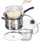 Pentola per pasta con cestello scolapasta, in acciaio inox, multifunzionale, con cestello, accessorio da cucina multiuso per tagliatelle, verdure, stufati, piatti al vapore