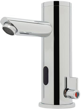 Robinet de lavabo infrarouge avec capteur, robinet automatique de lavabo, mitigeur à capteur automatique pour lavabo, robinet d'eau chaude et froide