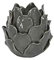 Gisela Graham Tea Light Holder, Ceramic, Grey, One Size