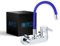 ATCO® Wandarmatur Blau Küchenarmatur Spültisch EHM Armatur Küche Brause Spültischarmatur Einhebelmischer Gastro flexibler Auslauf chrom-indigoblau
