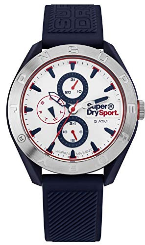Superdry HerrenArmbanduhr Analog Quarz Silikon SYG244U