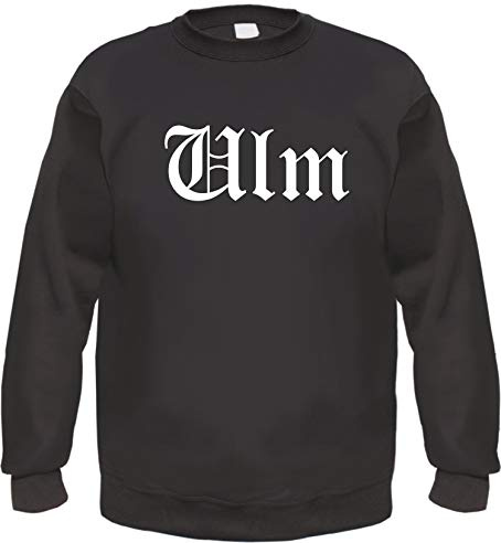 ULM Sweatshirt - Altdeutsch - Bedruckt - Pullover M Schwarz