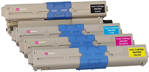 4er Set Premium Toner kompatibel für Oki C310dn C330dn C510dn C511dn C530dn C531dn MC361 MC361dn MC362dn MC561 MC561dn MC562dn | Schwarz 3.500 Seiten & Color je 2.000 Seiten