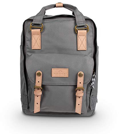 Doughnut MACAROON Rucksack Reborn Series Unisex 16L mit Laptopfach I Studenten-Rucksack funktionell & handgefertigt I ideal als Reise-Rucksack oder leichter City-Rucksack I Daypack in Grey/Grau