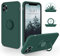 SouliGo for iPhone 11 Pro Case Silicone Gel 360° Ring Holder Kickstand for Magnetic Car Mount Slim Soft Rubber Anti-Scratch Protective Shockproof Phone Cases for iPhone 11 Pro 5.8 - Midnight Green
