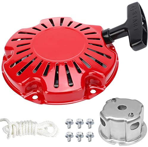 ZAMDOE Recoil Starter Pull Cord Starter for Honda GX100 engines, Replacement 28400-Z0D-V02ZA, 28400-Z0D-V03ZA, with Bolts & Spare Rope & Start Cup