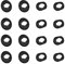 8 Pairs Galaxy Buds Live Silicone Ear Tips Ear Adapter Wing Tips Replacement Earbuds Tips Compatible with Samsung Galaxy Buds Live Accessories Rubber Earbuds Tips Black