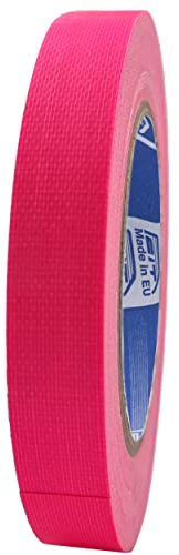 ACIT Nastro telato Americano fluo, 25 m x 19 mm, super resistente (anche a sole, calore e acqua), nastro telato rinforzato, Duct Tape, Gaffer, nastro fluorescente adesivo