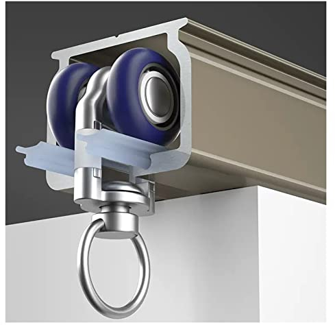 Vorhangschiene Gardinenschiene Gardinenstange Schwerlast Gerade Schiene Vorhangschiene, Heim/ Büro Raumteiler Gardinenstange - Aluminiumlegierung, 1/2/3/4/5/10/15 m lang, Wand-/Deckenhalterung, Kaffee