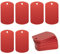 Aluminiumgravur Rohlinge Aluminium Rechteck Blank Tags Stanzen Rohlinge Gravur Rohlinge Hundemarke 25 Pack (Rot)