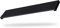 Rejilla de Ventilación para Horno o Frigorífico Negra - Ideal para Todo Tipo de Muebles de Cocina de 60 cm de Ancho - Medidas 59,8 x 12,4 cm - Rejilla de Aluminio con 7 lamas - Color Negro - Harte