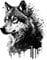 Samunshi Wilder Wolf Aufkleber Autoaufkleber für Motorrad Fahrrad Roller oder Auto Sticker Fahrrad MTB Mountainbike Rennrad Viking Wikinger (8x10cm Wilder Wolf)