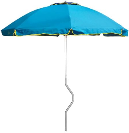 Ombrellone Mare GiraFacile 220 Cm Alluminio Protezione UV Spiaggia Pesca Eolo - Azzurro