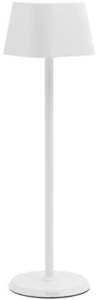 SECURIT - LED-Leuchte „Georgina“ - Dimmbar - Kabellos - Aufladbar mit USB-Magnetkabel - Innen/Außen - Für Bars, Cafés, Restaurants, Hotels - 38x11x11cm - Weiß