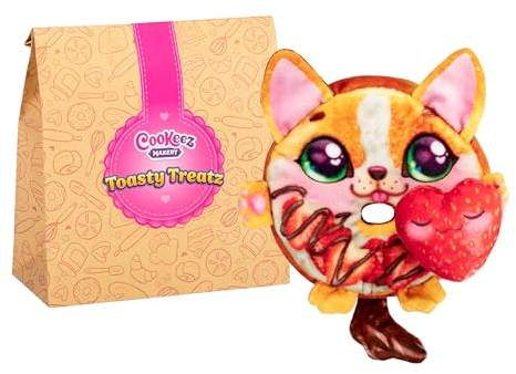 Cookeez Makery Toasty Treatz Toasty Treatz - Tostadora con felpa perfumada, paquete de 2; haz un amigo de peluche sorpresa suave y esponjoso. Pop-in-Bread and See A Surprise Plush Pop Up! | Exclusivo