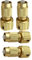 Brass Garden Hose Tap Connectors, 2pcs Expandable Hose Repair Adaptor Garden Hose Fitting Brass Hose Connector-4pcs