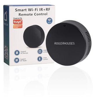 Rollerhouse s Smart WiFi IR/RF Remote Control Hub for Smart Home Automation, TV, Curtain, Shadow Remote Control, Works with Alexa, Google Assistant