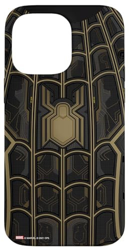 Marvel Spider-Man No Way Home Black and Gold Suit Case for iPhone 14 Pro Max