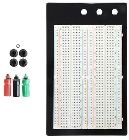 Kliplinc Breadboard Lab Table Test Plate 1660 Positions Multifunction Practical Portable -204 with Banana Plugs