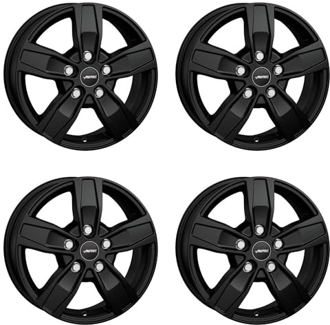 4x AUTEC Felgen Alufelgen QUANTRO 7.0x17 ET51 5x112 Schwarz matt kompatibel mit Mercedes-Benz Viano Vito V Marco Polo EQV