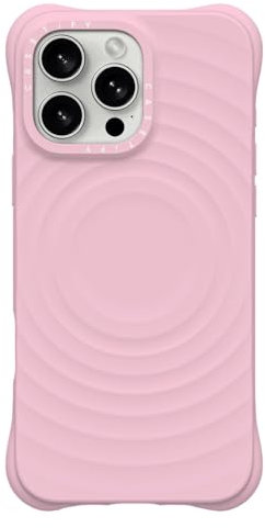 CASETiFY Ripple Silicone Case for iPhone 16 Pro Max [Magsafe Compatible / 6.6 ft. 2X Military Grade Drop Protection] Soft-Touch, Secure Grip - Primrose Pink
