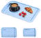 BuzzTrove Serving Trays | Durable Plastic Tea Tray & Dinner Tray | Trays for Eating on Lap, Food Serving & Snacks | Dishwasher Safe, Stackable| 12-Month Guarantee | STLB