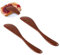 Mabor 2 cuchillos de madera para mantequilla, esparcidores de queso y gelatina, esparcidores, sándwiches, condimentos de desayuno, mini espátulas para cocina