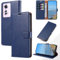 KKEIKO Cover per Oppo Reno11 F 5G, Antiurto Custodia in PU Pelle con Blocco RFID, Magnetico Protettiva Cover per Oppo Reno11 F 5G, Blu