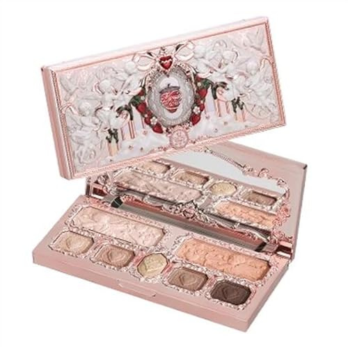 Flower Knows Strawberry Cupid Collection Gesichts-Teint-Palette Rouge Lidschatten Highlighter Flower Know Gesicht Bronzer Palette (C02)