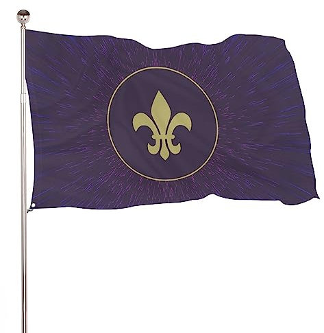 Garten Flagge 90X150Cm Lila Lilie Dekorative Haus Fahne Premium Dekoration Flagge Für Veranda,Hof