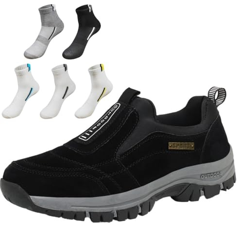 Diabetic Trainers for Men Extra Wide Fitting Walking Shoes Men's Slip on Shoes Sport for Outdoor Fitness Sneakers Lightweight Casual Jogging