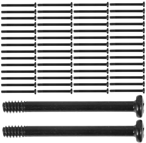 BESPORTBLE 100pcs 34mm PC Case Fan Mount Screws Metal Computer Fan Screws Kit for Water Cooling Radiator Desktop Case Cooling Replacement
