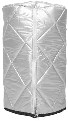 INOOMP Insulated Oxford Cloth Propane Gas Tank Cover 5kg (23cm Diameter X 45cm Height) UV Resistant Waterproof Protective Sleeve for Outdoor Bbq and Camping