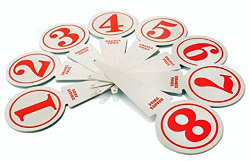 Drakes Pride RINK MARKERS 1,2,3,4,5,6,7 & 8 NUMBERS##B6470**