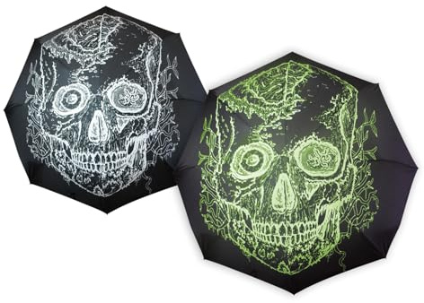 Skull Umbrella Glow in The Dark
