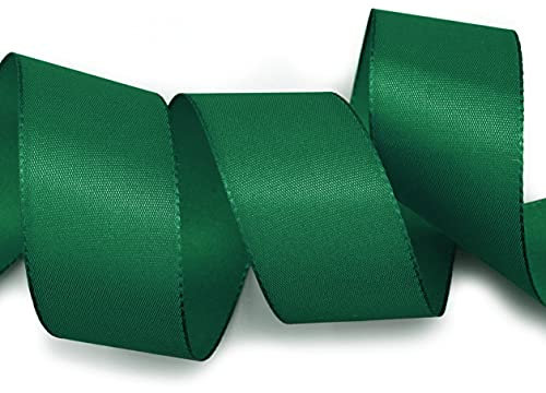Deko Angels Taftband DUNKELGRÜN 3 m x 4 cm Geschenkband Weihnachten Stoffband 40 mm Tischdeko Schleifenband Visco TAFT Tannengrün Kartengestaltung Basteln
