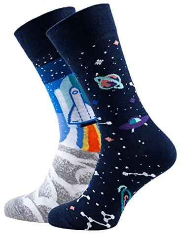 Many Mornings unisex Socken Space Trip