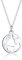 Elli Halskette Silber 925 Weltkugel Anhänger Kette Damen Schmuck Geschenke für Frauen Mädchen Mama Freundin, Talisman Silberkette Länge 45 cm