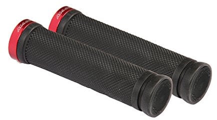 Massi Sport und Outdoor Griffe für Mountainbike MTB fahrradgriffe, schwarz/rot, Einheitsgröße