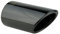 L&P A297 2 Auspuffblenden Auspuffblende Schwarz Chrom Edelstahl poliert kompatibel mit A4 B8 A5 8T Plug&Play Endrohrblenden Endrohrblende Auspuff Blende für 80mm Endrohre