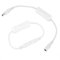 5 Stücke 32 cm LED Streifen Licht Inline On/Off Schalter Kabel DC Stecker auf Buchse Netzteil Inline(Weiß)