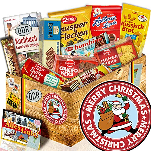 Geschenke mit Keksen/DDR Box/Weihnachtsmann/Geschenke Weihnachten Ehefrau