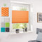 Deswell Plissee ohne Bohren Klemmfix Orange B90 x H130 cm Plisseerollo Sonnenschutz und Sichtschutz Jalousien Easyfix Plissees Lichtdurchlässig Rollo für Fenster & Tür