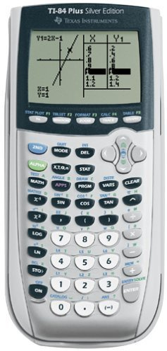 Texas Instruments TI-84 Plus Silver Edition Graphing Calculator - Handles Calculus and Engineering - USB Technology - 21 Apps